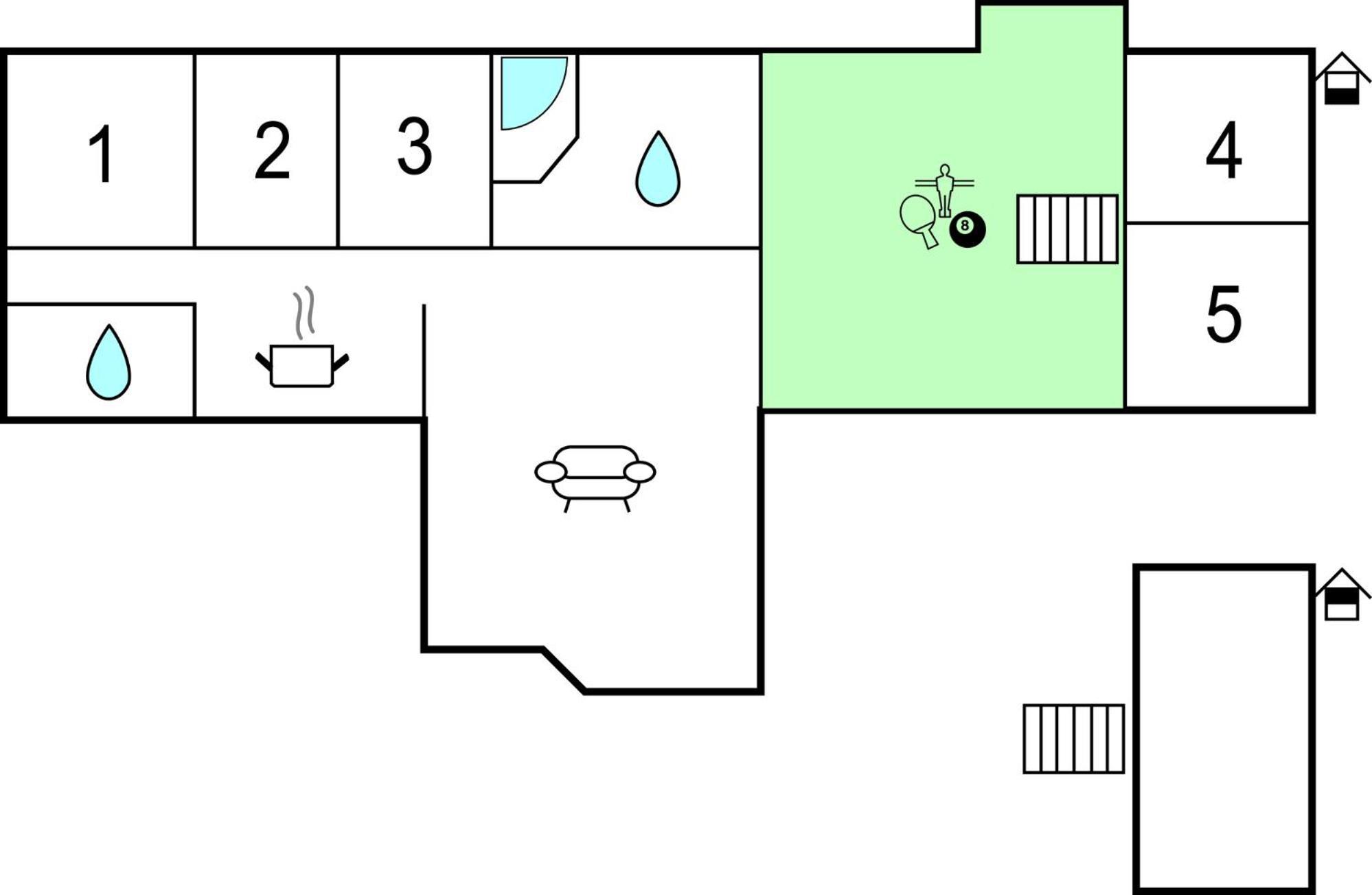 Five-Bedroom Holiday Home in Köpingsvik Eksteriør billede